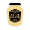 CafePress Mustard Jar Sticker Rectangle Bumper Sticker Car Decal