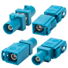 YOTENKO 4PCS Fakra Z Connector Kit, Includes Fakra Z Adapter Male to Female *2 + Female to Female + Male to Male, for Vehicle Car Stereo GPS Navigation