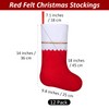 ANVAVO 12 Pack Christmas Stockings Red Felt Xmas Fireplace Hanging