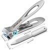 Dr.Mode Wide Jaw Opening Stainless Steel Nail Clippers for Thick
