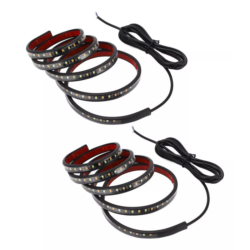 generic 2 Luces Led Para Estribo, 800 Lm, Ámbar Blanco,