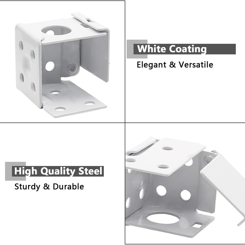Waziaqoc 4PCS Blind Brackets, 1 Inch Low Profile Box Mounting