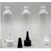Good Pointed Tip Empty Cosmetic Bottle, Transparent Container, 100ml, for Aroma Oil with Pointed Cap Plastic Transparent 30ea