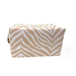 TRVL Design - On Board Cosmetic Bag - Hide Stripe Sand2