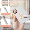 AEIOPRS 1 Stainless Steel Makeup Palette and Spatula Set Cosmetic