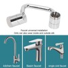 Faucet Extender 1080 Degree Rotary Spatter Proof Creating Oxygen Enriched