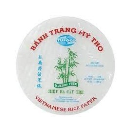 TUFOCO 1 Papel Arroz Redondo Rice Paper 22 cm Tortilla de Arroz Oblea 1 paquete de 340g