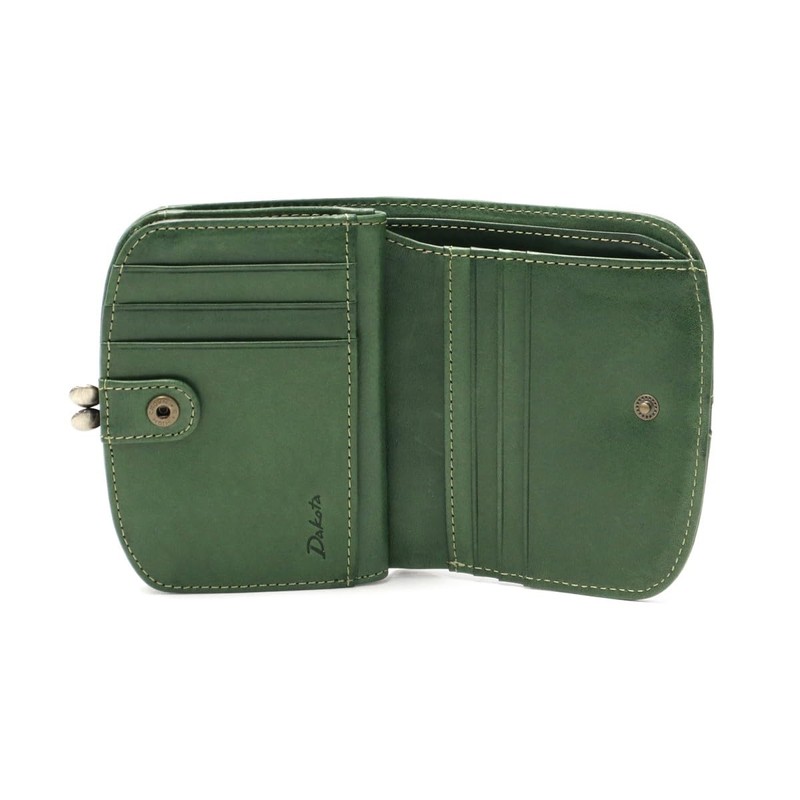 Dakota DA-31601 Women's Bi-fold Wallet, Genuine Leather, yellow (mustard)