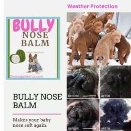 Dogssuppliesrus Premium Bully Nose Paw Butter Cream Balm Natural Moisturizer Cracked Dry Foot