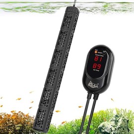 AQQA Fish Tank Heater,Aquarium Heater 50W 150W 250W 400W 500W 800W for 3-220 Gal,Set Temperature 59℉-93℉ Temperature Accuracy,Out of Water or High Temperature Automatic Power Off (800W to 120-220 gal)