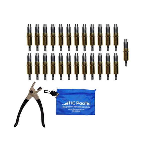 25 Each CHD 3/16 Heavy Duty Clecos (Made in USA)