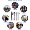Travel Utensil Set, Reusable Stainless Steel Flatware Set with Case,