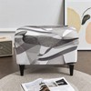 Eco-Ancheng Stretch Ottoman Cover Rectangular Storage Ottoman Slipcover Footrest Stool