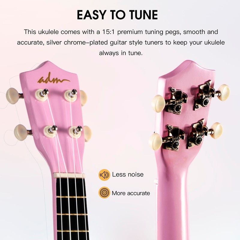 ADM Ukulele for Beginners Hawaiian Wood Ukelele Kit for Kids