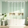 Bathroom Clear Shower Curtain Inner Liner with 3 Large Magnets,