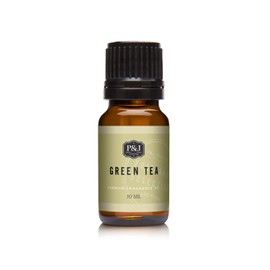 P&J Trading Fragrance Oil for Diffusers for Home - Green Tea 10ml Fragrance Scents for Candle Making - Soap Making Supplies & Car Diffuser Scents