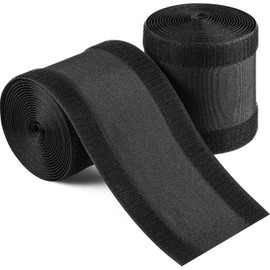 WILLBOND Carpet Cord Cover Cable Protector Floor Cover Cable Protector Management Only for Commercial Office Carpet(19.69 ft,Black)