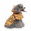 Dog Raincoat Reflective Breathable Lightweight Bee Pattern Puppy Rain Jacket