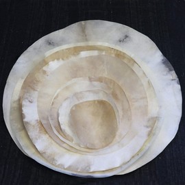 Zaza Percussion - Goatskin for Darbuka Doumbek Drum, Goat Skin for Djembe Natural Flat Round Goat Skin Head-36''