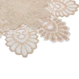 Faderr Round Retro Table Cloth Coffee Table Cloth Towel Cotton Crochet Lace Table Doilies (Size: 50x50cm)