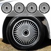 14 inch Wheel Covers for Iron Rim, 14" Black Hubcap