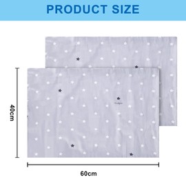 Vegena Cushion Cover 40 x 60 cm, Pack of 2 Children's Cotton Pillowcases, Cushion Covers for Prams, Soft Breathable Baby Pillowcase with Envelope Closure for Boys Girls Bed Linen