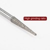 sourcing map 30pcs Diamond Grinding Burrs Carving Bits 3mm Conical