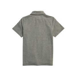 vineyard vines Boys' St. Jean Stripe Sankaty Performance Polo, Gray Pine/White Cap