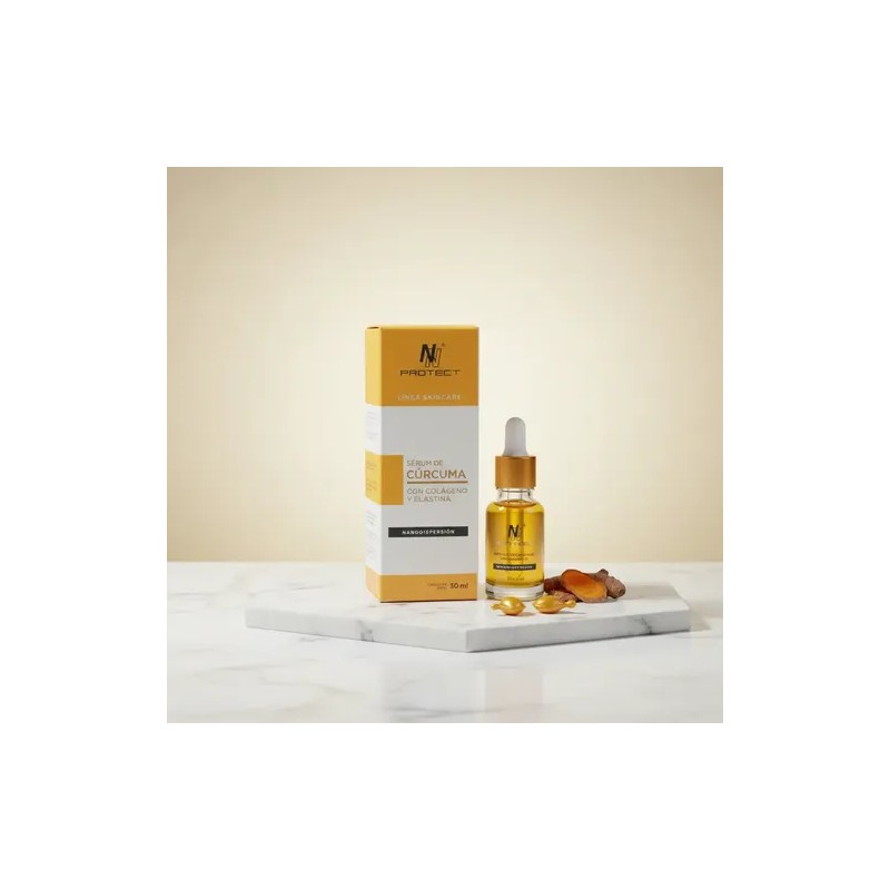 Sérum Facial Cúrcuma Colágeno Elastina Nn Protect 30ml