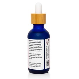 Elina Organics Makeup Removing & Cleansing Oil, 2oz, remove eye makeup, oil cleanser, cold pressed oil, organic skincare, all natural product, Sunflower Oil, Jojoba Oil, Castor Oil, Walnut Oil