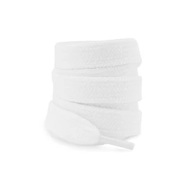 UamGlsob Flat Thick Cotton Shoe Laces for Alexander Mcqueen Sneakers, 1/2''(1.2cm) Fat Wide Shoelaces, Shoe Strings Replacement Laces for Skate Shoes (White, 54''/140cm)