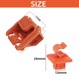 Wjelet 2 Sets Bonnet Rod Clamping Frame Bonnet Holder Pole Plastic Car Hood Holder Clip Bonnet Support Mounting Clips Retaining Clip Bracket Buckle Clip 1U0823570A