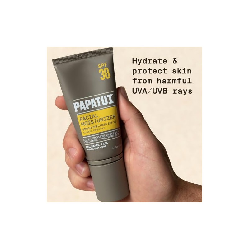 PAPATUI by Dwayne Johnson Hydrating Men's Face Moisturizer with SPF