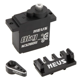 MEUS Racing Coreless High Torque RC Micro Servo with Mount and Servo Horn for SCX24 1/24 RC Crawler Upgrades Parts (M3280S)
