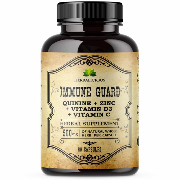 HERBALICIOUS HERBALICIOUS Quinine Immune Guard - Quinine Capsules Supplement with