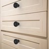 Alzassbg 10 Pack Matte Black Cabinet Knobs, 1.4 Inch Diameter