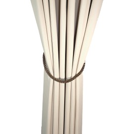 [Cloth Shop Clothya] Curtain Tassel Curtain Fastener Fashionable Rope Tassel Width Approx. 23.6 inches (60 cm), 1 Piece Set [Rope Tassel, Brown]