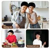 TIEOME Pack of 2 Unisex Elastic Cooking Hat Mesh Breathable