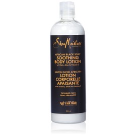Shea Moisture Soothing Body Lotion for dry skin African Black Soap paraben free 384 ml