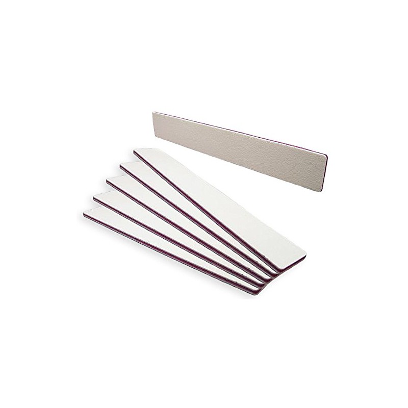 Set of 10 Professional Extra Wide White Straight File 180/100