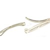 Pair of Oval Shaped Clip-in End Barrettes, Hair Slides with