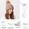 Warm Heating Knitted Hat Electric Soft USB Rechargeable Warming Hat