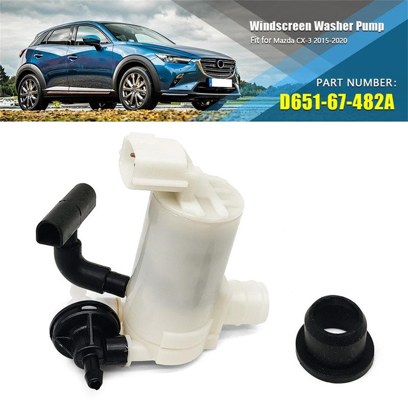 Meyffon Windshield Washer Pump Compatible with Mazda CX-3 2015-2020 Replace