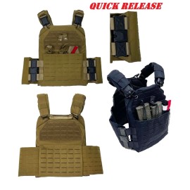 NcSTAR VISM Heavy Duty Quick Release Laser Cut Plate Carrier M-2XL Adjustable 11"x14"