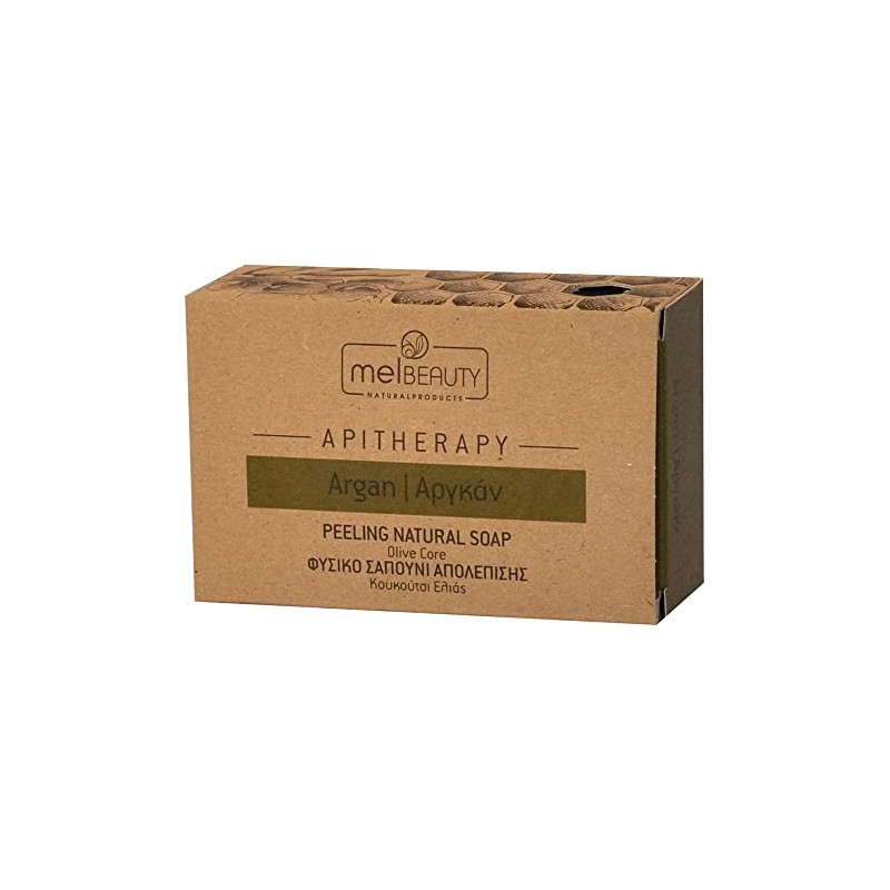 MelBeauty Peeling Honey and Olive Oil Soap with Argan and