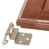 DecoBasics 3/8" Inset Cabinet Hinges Brushed Nickel (25 Pair -50