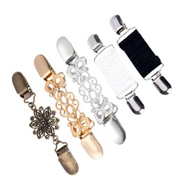 5Pcs Vintage Cinch Clips for Clothes - Waist Cincher Clip & Cardigan Clip Set - Adjustable Sweater Clips for Women to Style Dresses Shawls Scarves