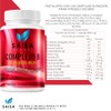 Complejo B 120 Cápsulas de 500 mg Vitaminas (B1+B2+B3+B5+B6+B9) SAISA