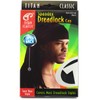 Titan Classic Open Back Spandex Dread Lock Cap - Black