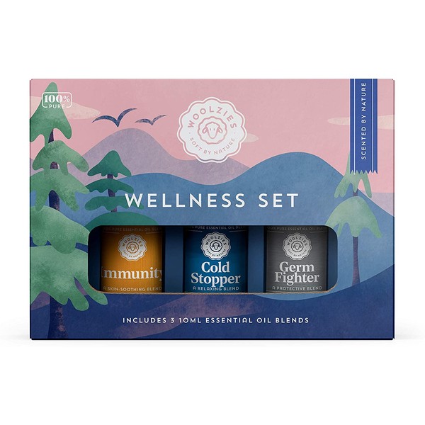 Wellness Essential Oil Blend Set | Cold Stopper | Natural Cold Pressed Highest Quality Undiluted Therapeutic Grade Oils| for Diffusion Internal or Topical